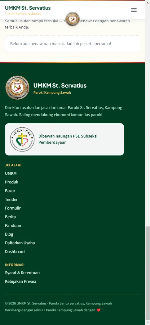 Kartu hijau Penawaran Terkirim dengan ringkasan harga